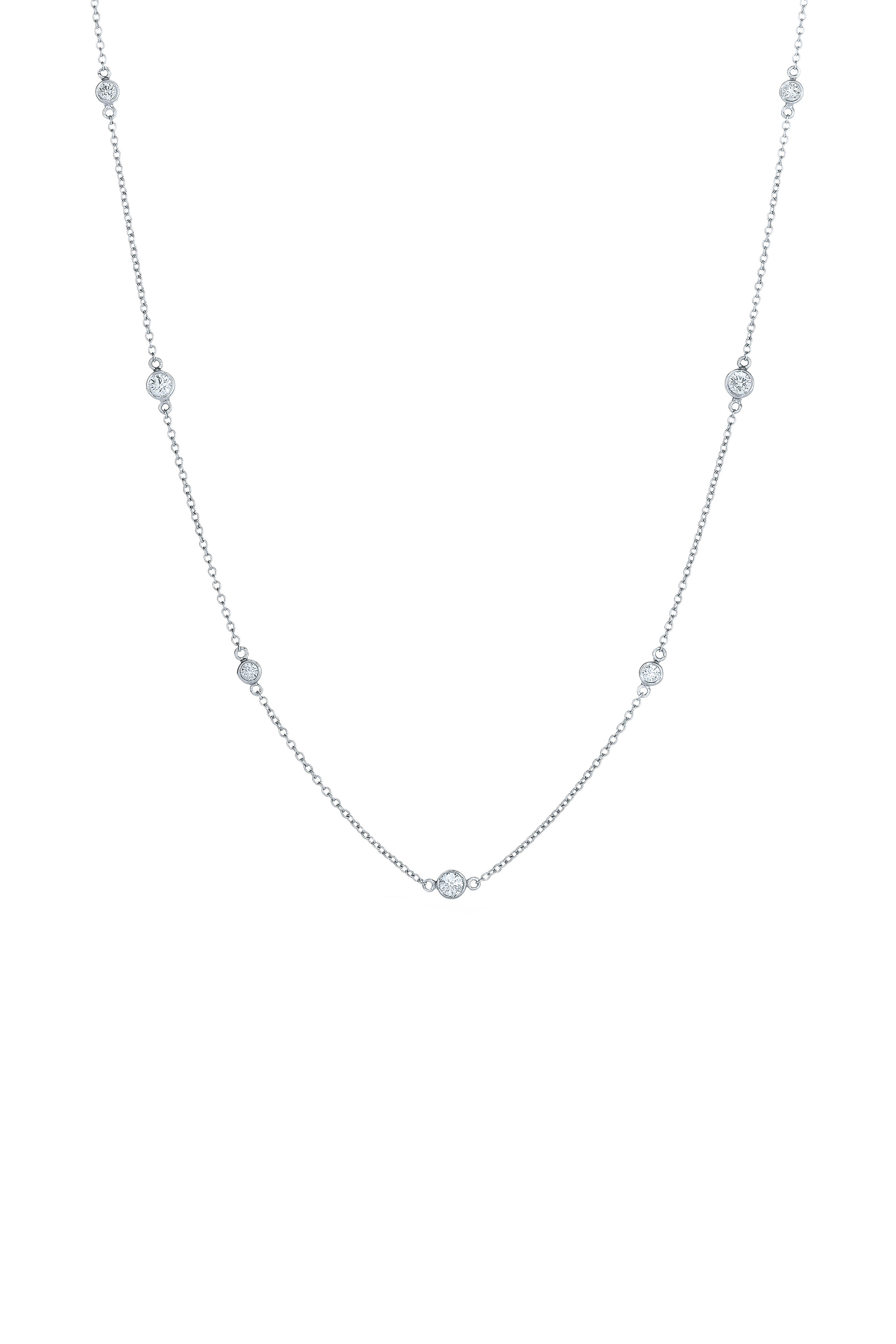 Kwiat - White Gold Diamond String Necklace