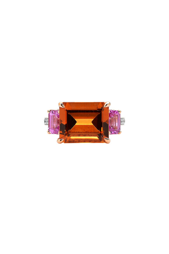 Paolo Costagli - 18K Rose Gold Gemstone Cocktail Ring