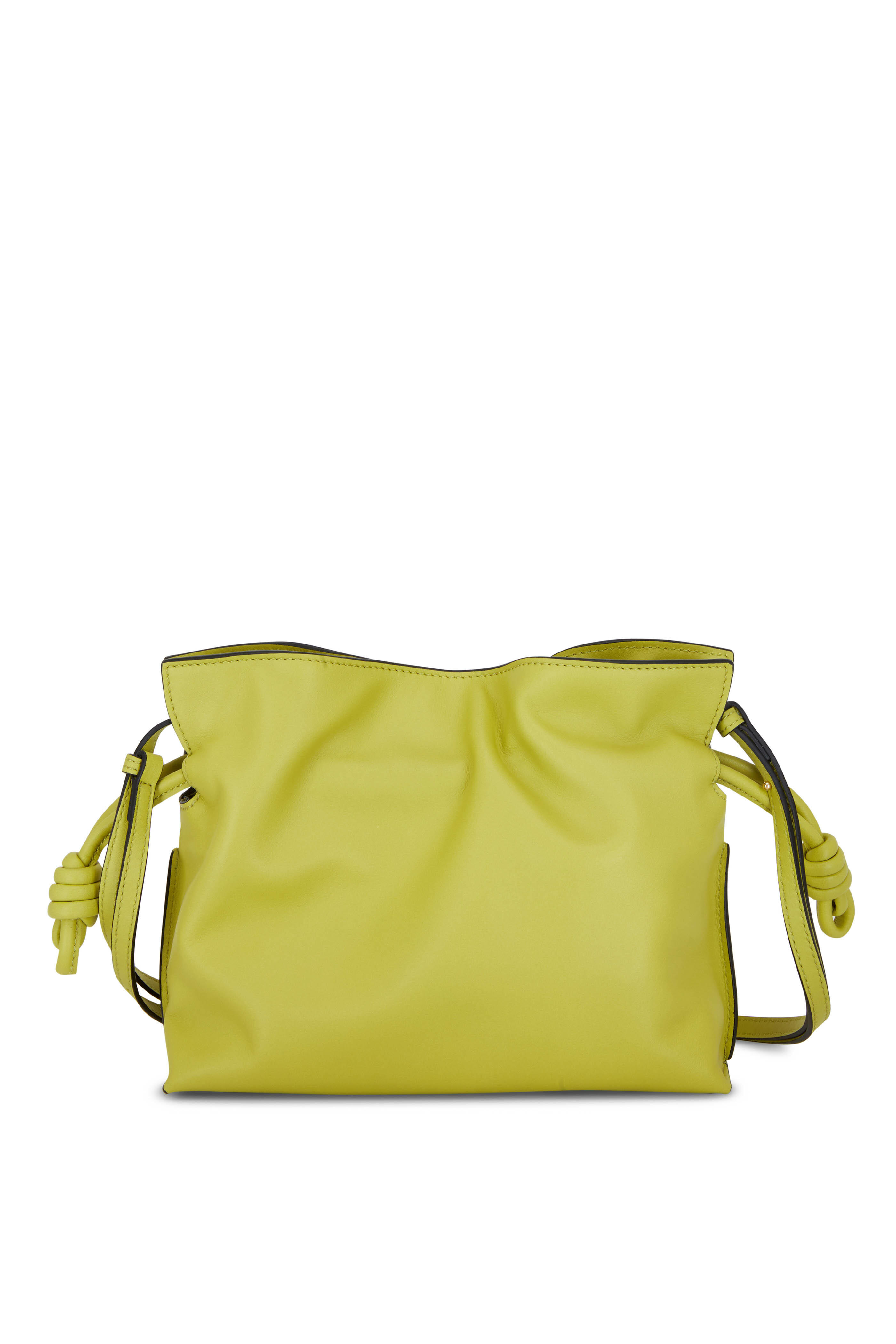 Loewe - Flamenco Lime Yellow Mini Knot Bag