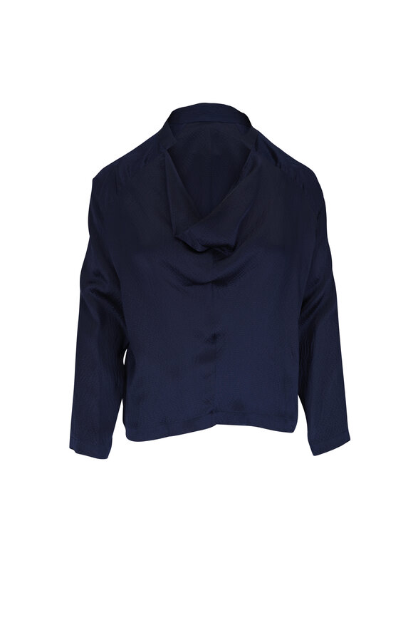 TWP - Ex T Crystal Collar Vintage Wash Denim Top