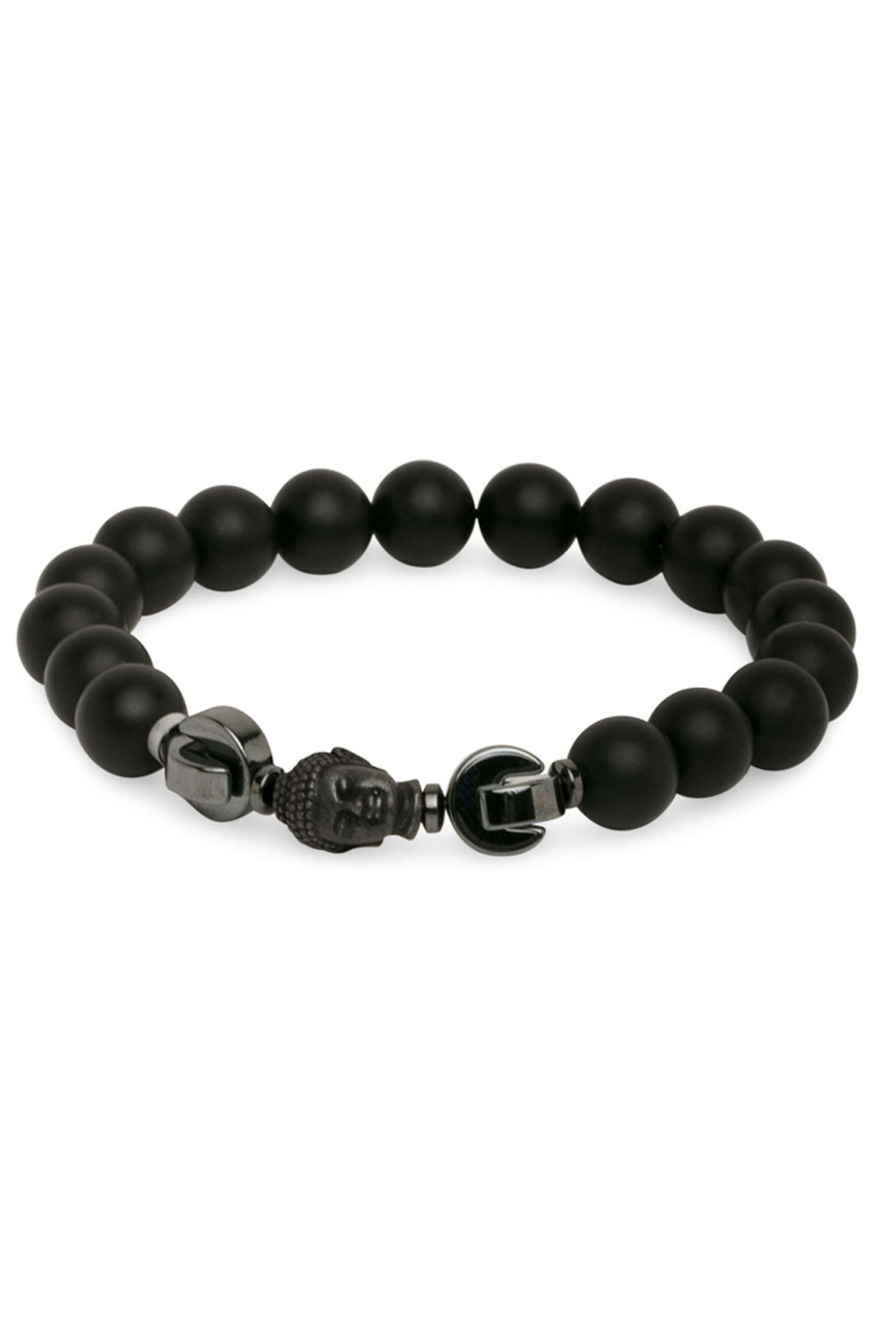 Spivey - Matte Onyx and Yellow Jacket Beaded Bracelet