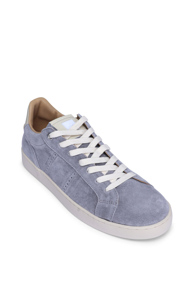 Maison Margiela - Replica Dark Gray Leather & Suede Low Top Sneaker