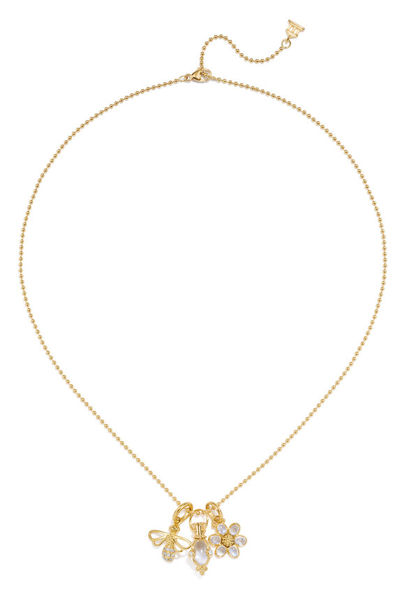 Temple St. Clair 18k Gold Primavera Charm Necklace - view 1