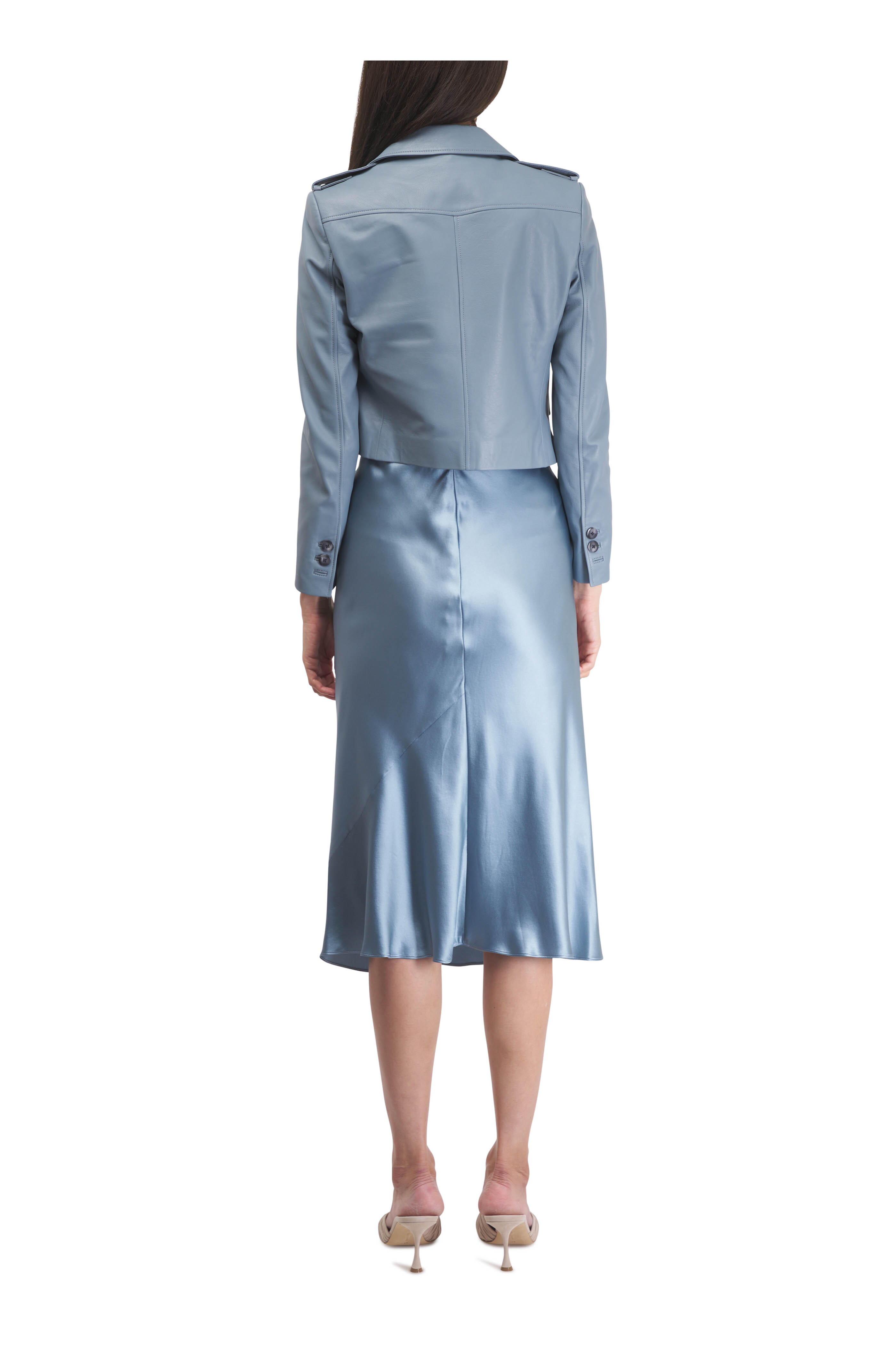 Dorothee Schumacher - Sense Of Shine Malachite Silk Charmeuse Skirt