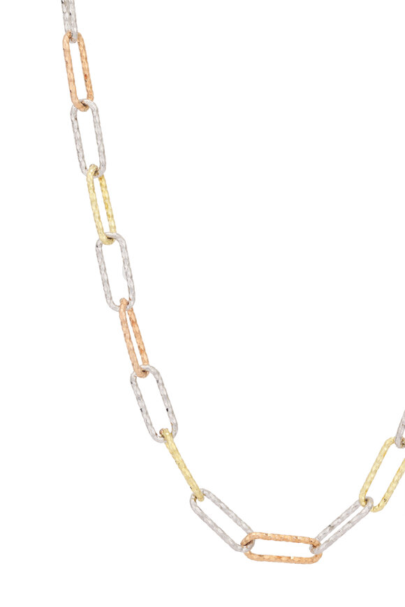 Cristina V. Mixed Metal Safety Pin Necklace - view 2