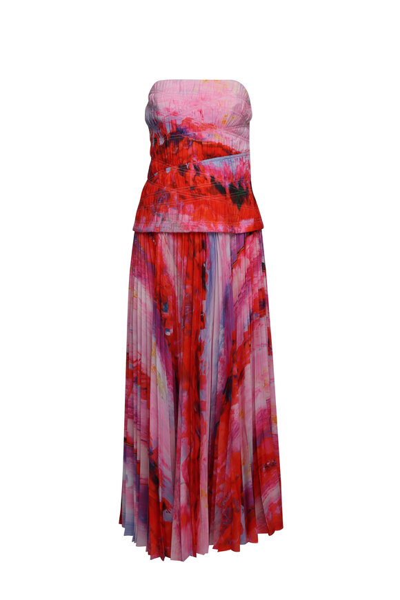 Acler Rockland Violet Canvas Midi Dress