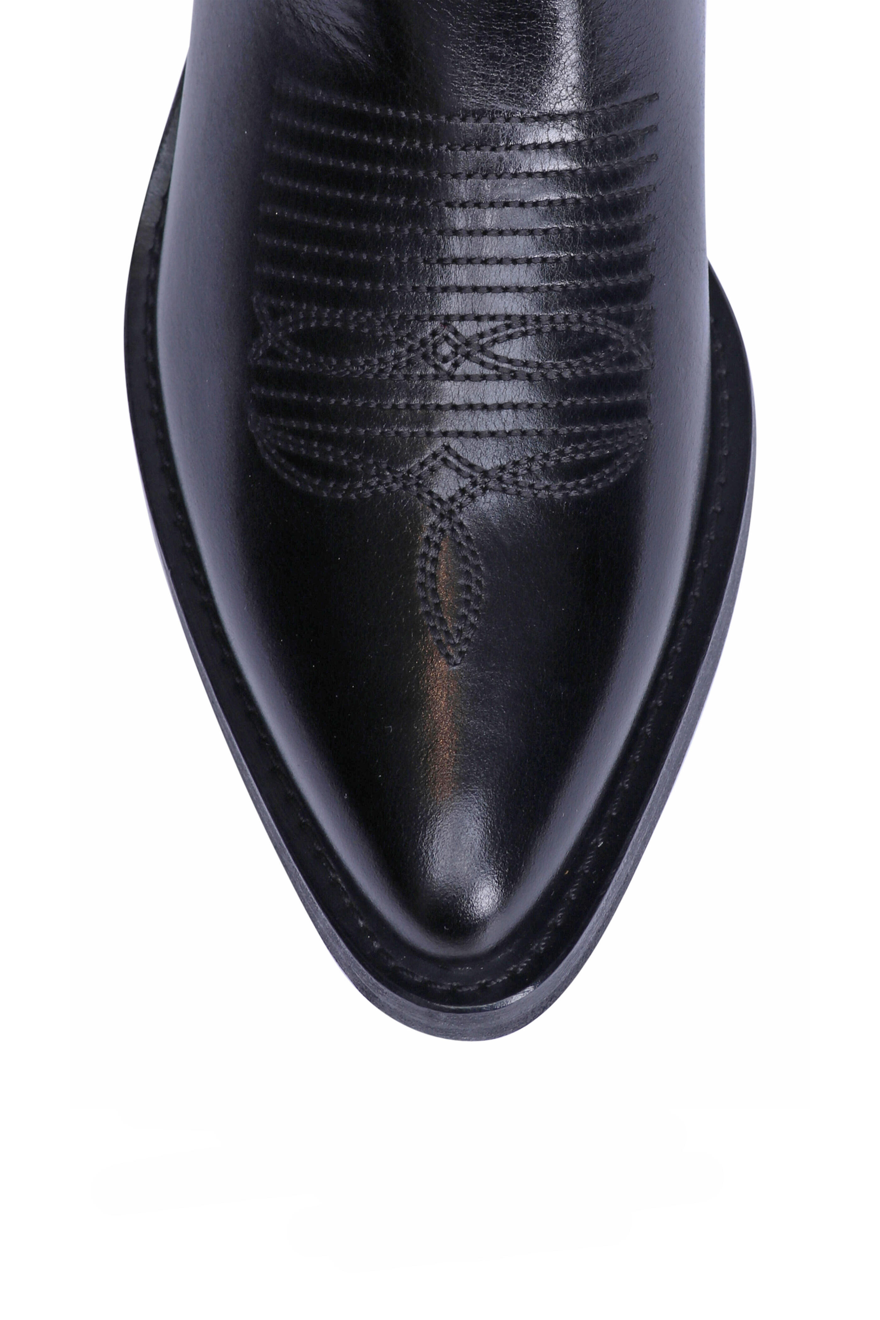 Partlow - Sharon Black Crystal Embellished Cowboy Boot