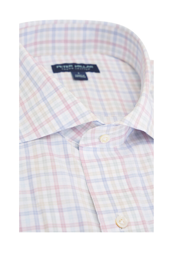 Peter Millar Basin Multicolor Plaid Performance Sport Shirt - view 5