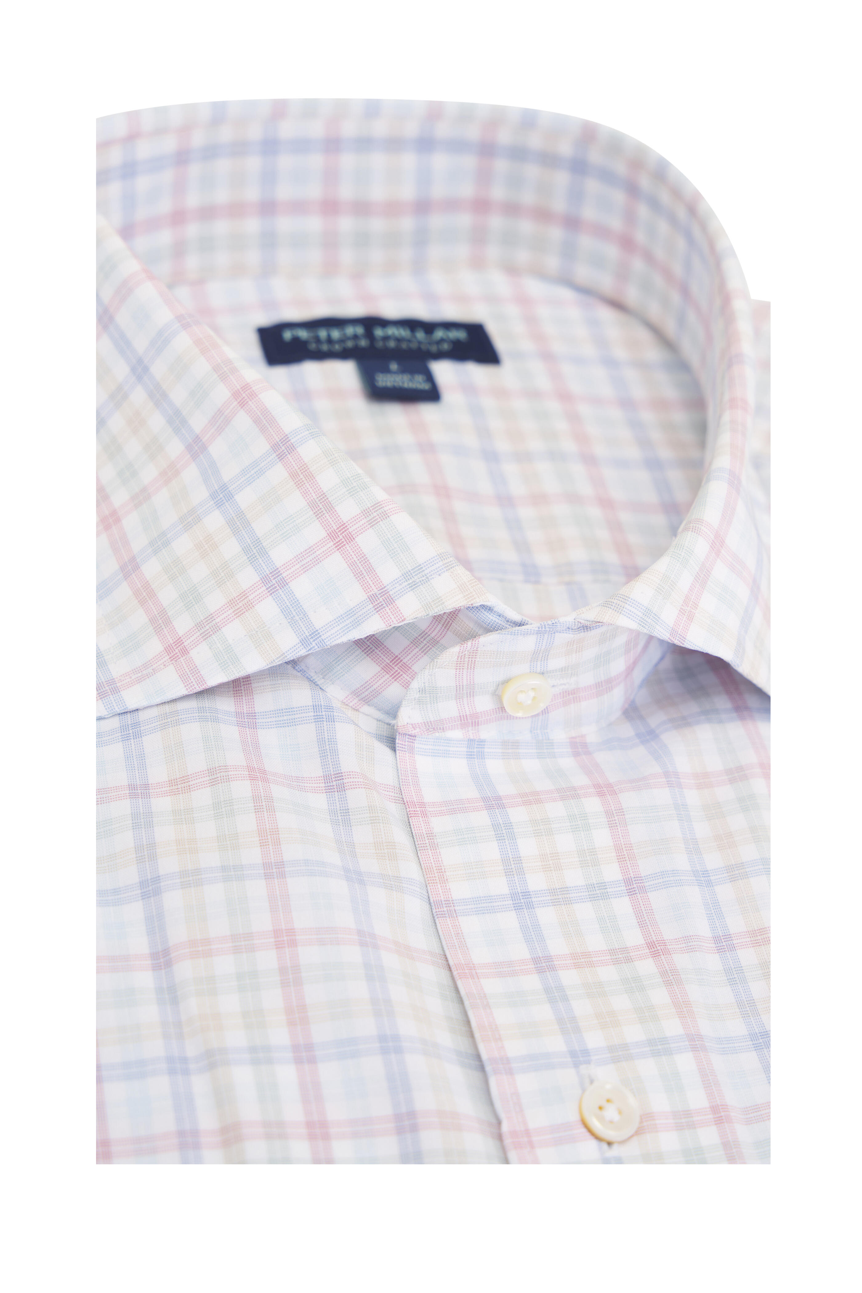 Peter Millar - Basin Multicolor Plaid Performance Sport Shirt