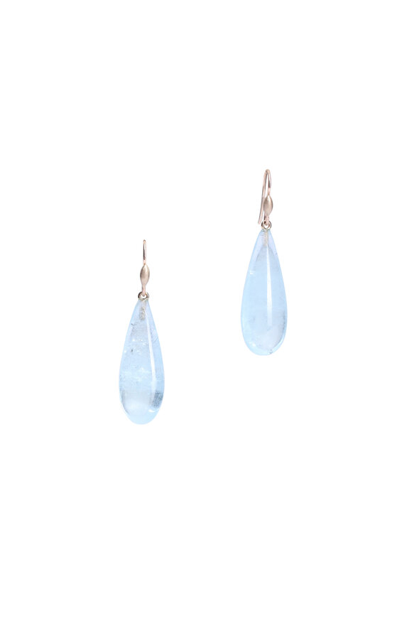 Ted Muehling Aquamarine Drop Earrings