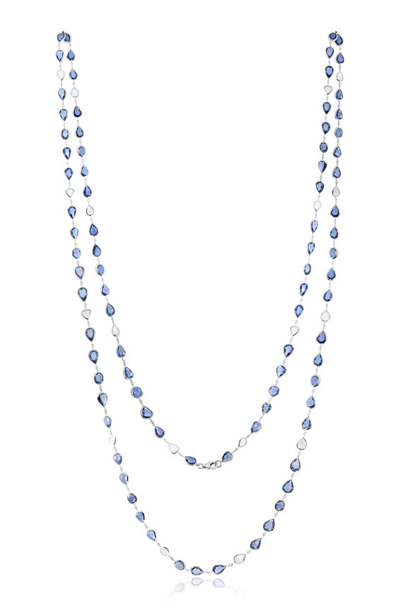 Sutra 18k White Gold Diamond Necklace - view 1