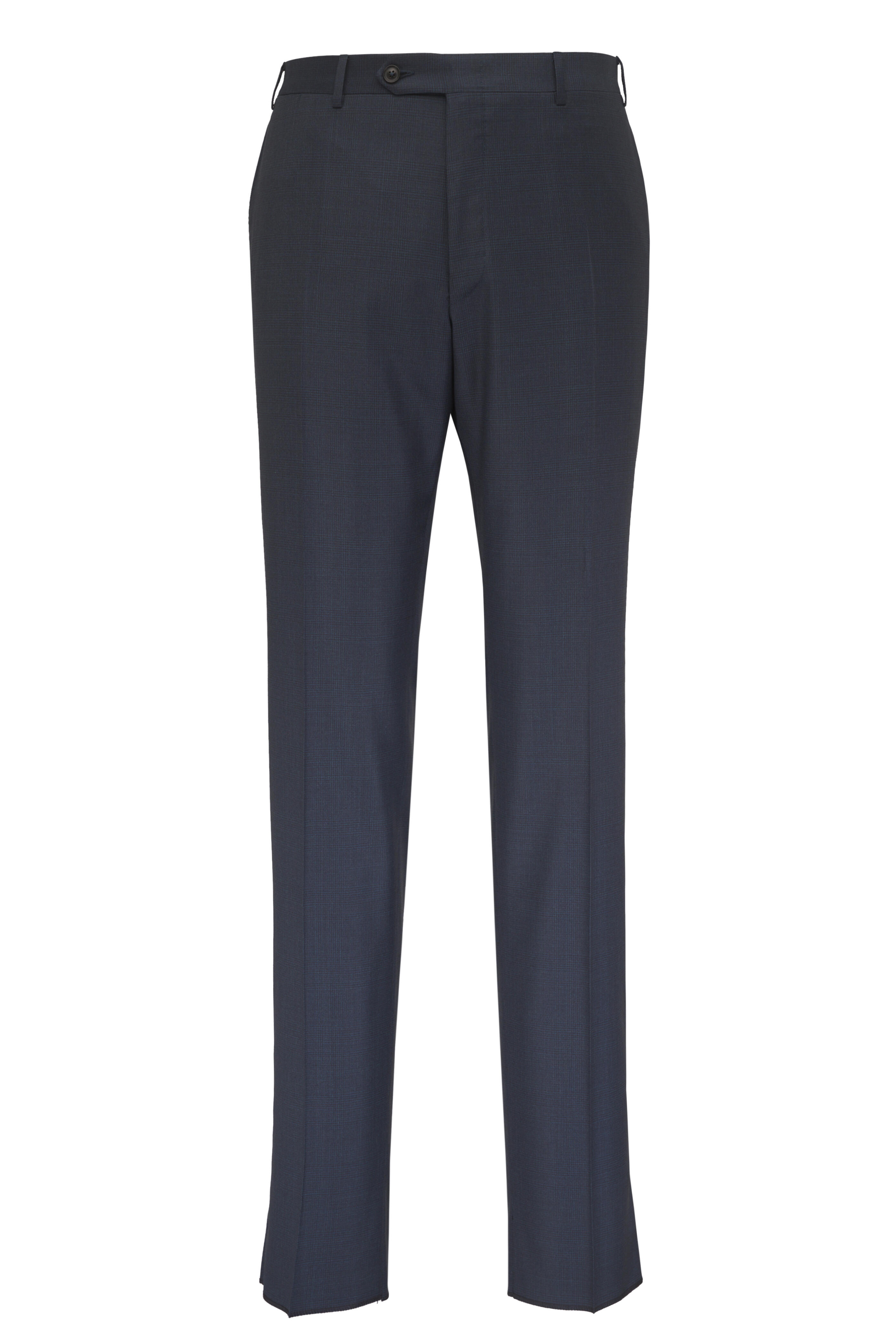 Canali - Aqua Blue Tonal Glen Plaid Wool Suit - view 4