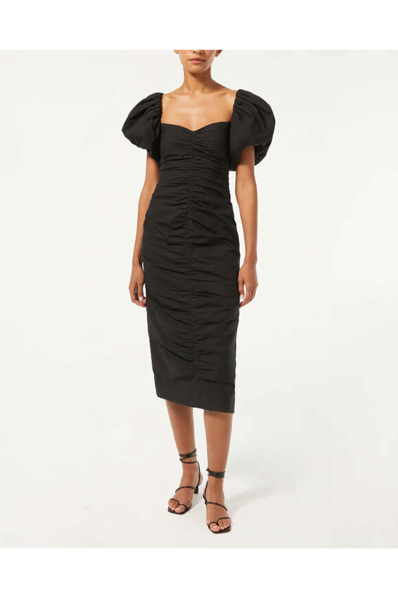 rhode black dress Mid-length dress