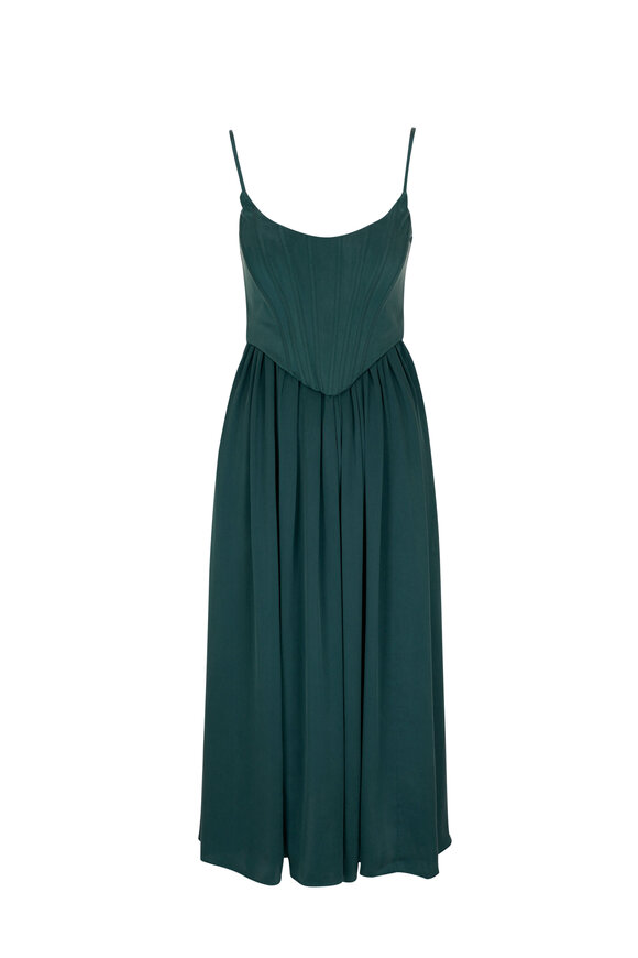 Zimmermann - Jade Silk Corset Dress 