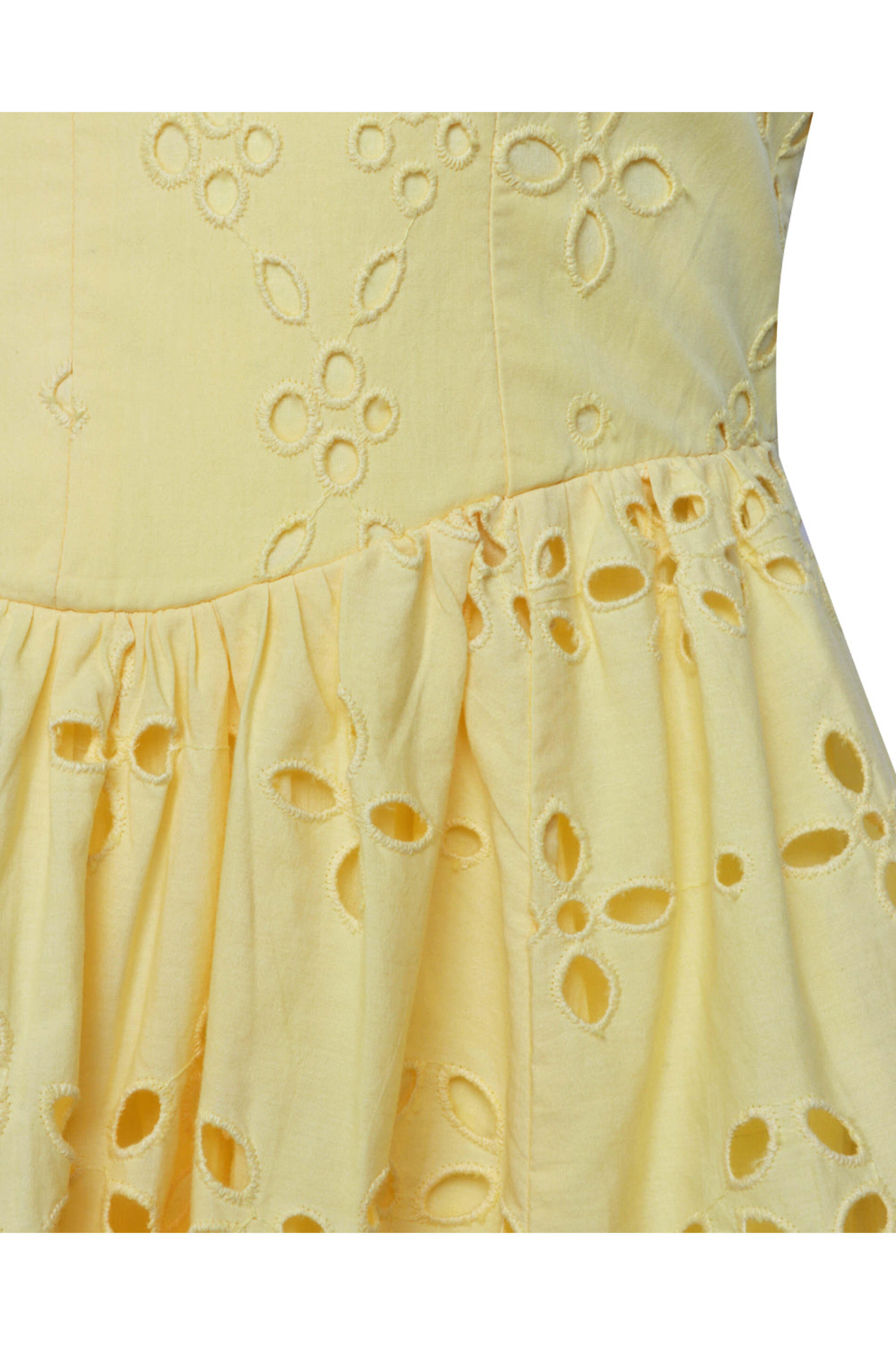 Hemant & Nandita - Yellow Strapless Adya Mini Dress