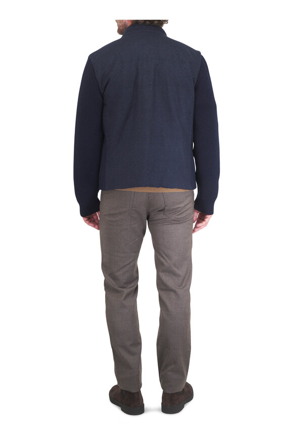 Maurizio Baldassari Brown Wool Five Pocket Pant - view 6