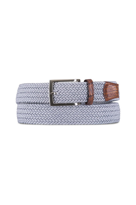 Torino Light Gray Elastic Belt