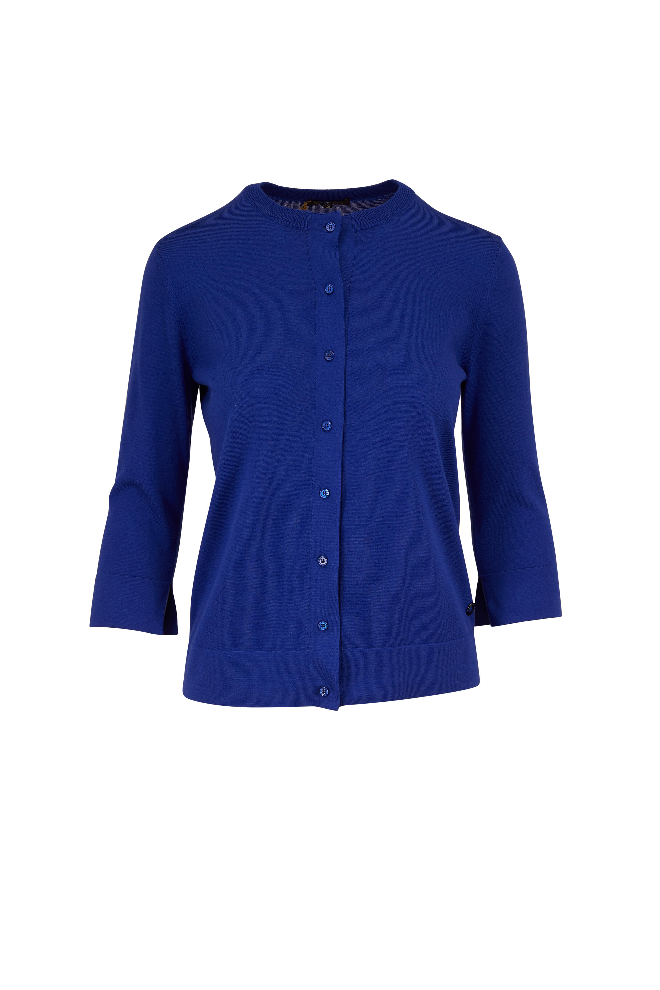 Loro Piana - Sea Blue Silk & Cotton Cardigan | Mitchell Stores