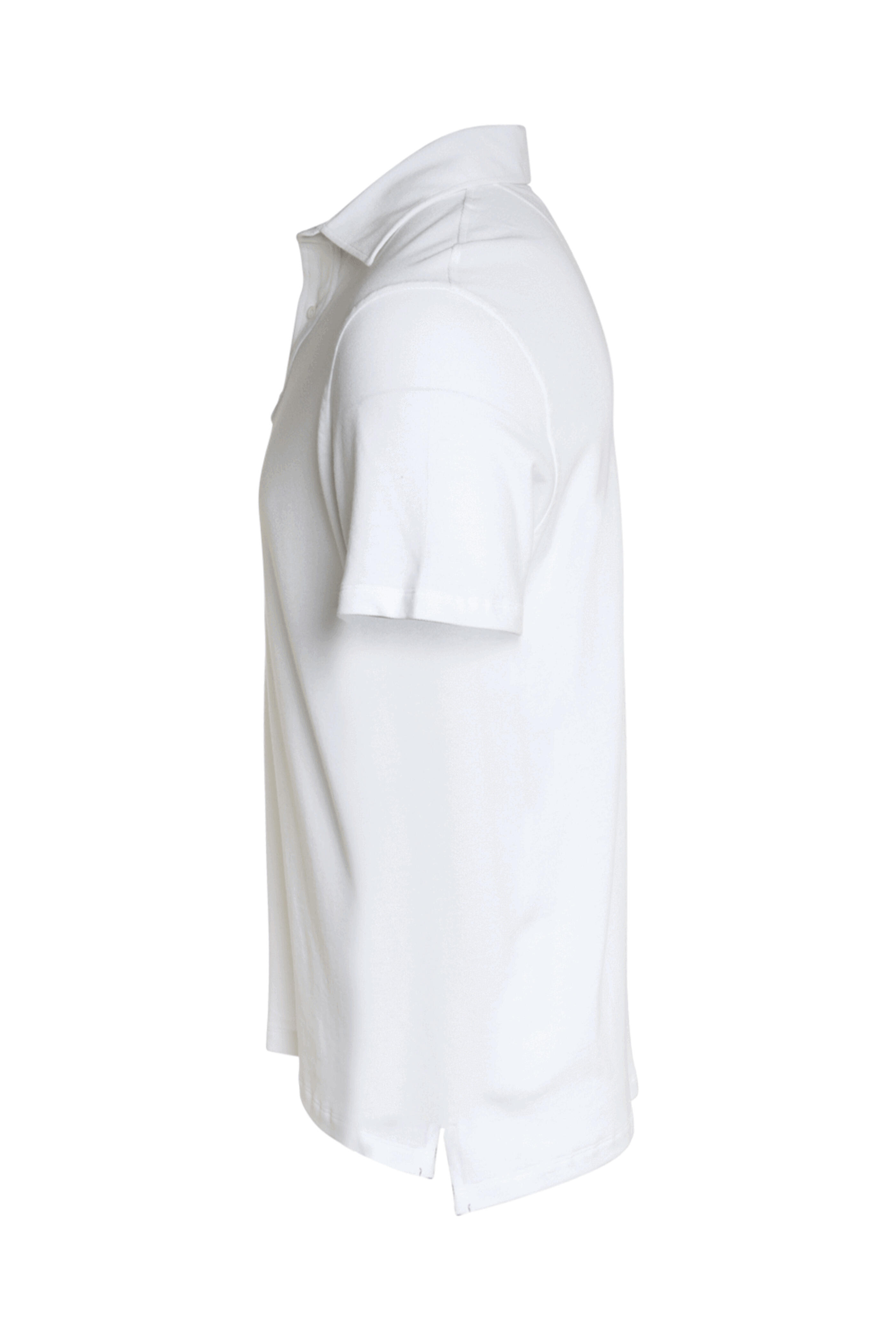 Isaia - White Cotton Short Sleeve Polo