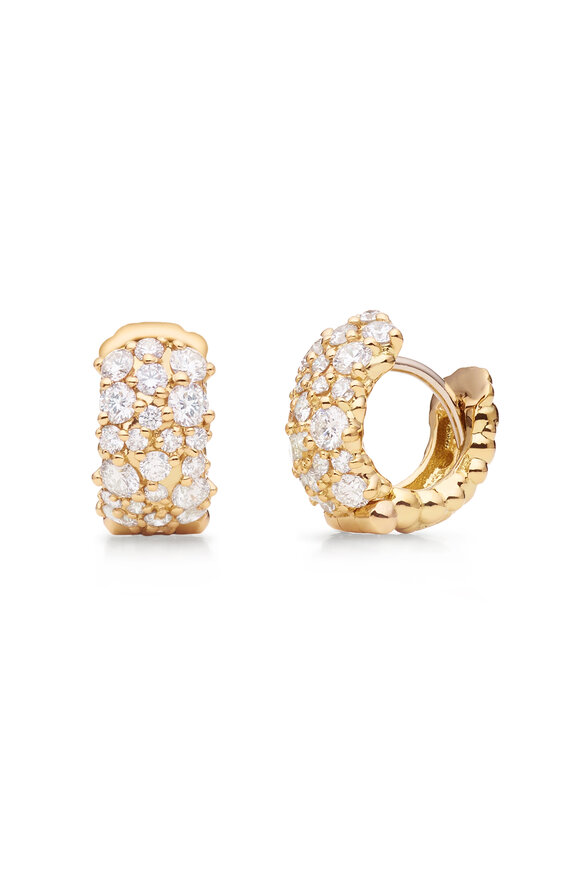 Paul Morelli 18k Yellow Gold Small Confetti Snap Hoop - view 1