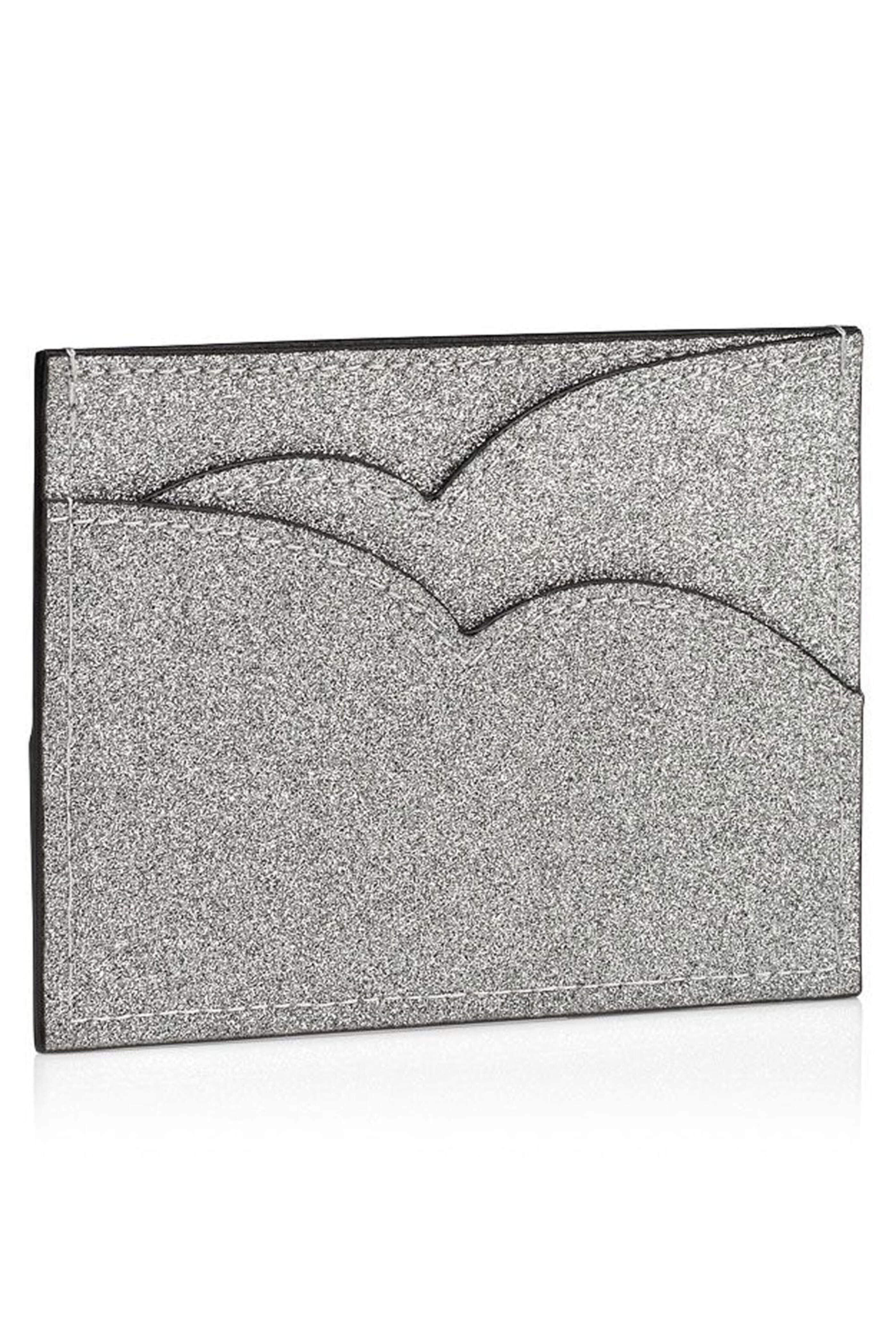 Christian Louboutin - Hot Chick Glitter Card Holder in Silver