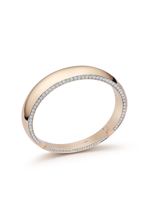 Walters Faith Lytton Diamond Edge Bombe Bangle Bracelet