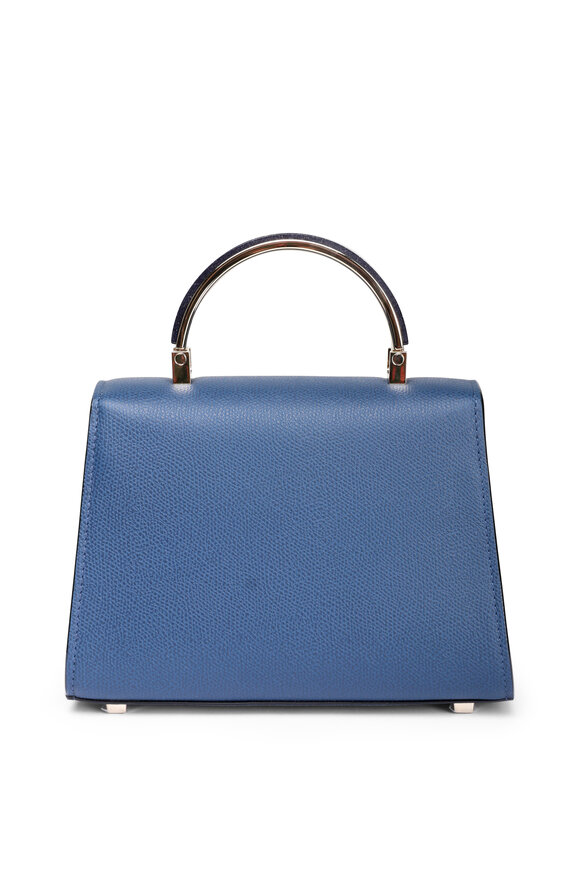 Valextra Micro Iside Zaffiro Sanstone Top Handle - view 2