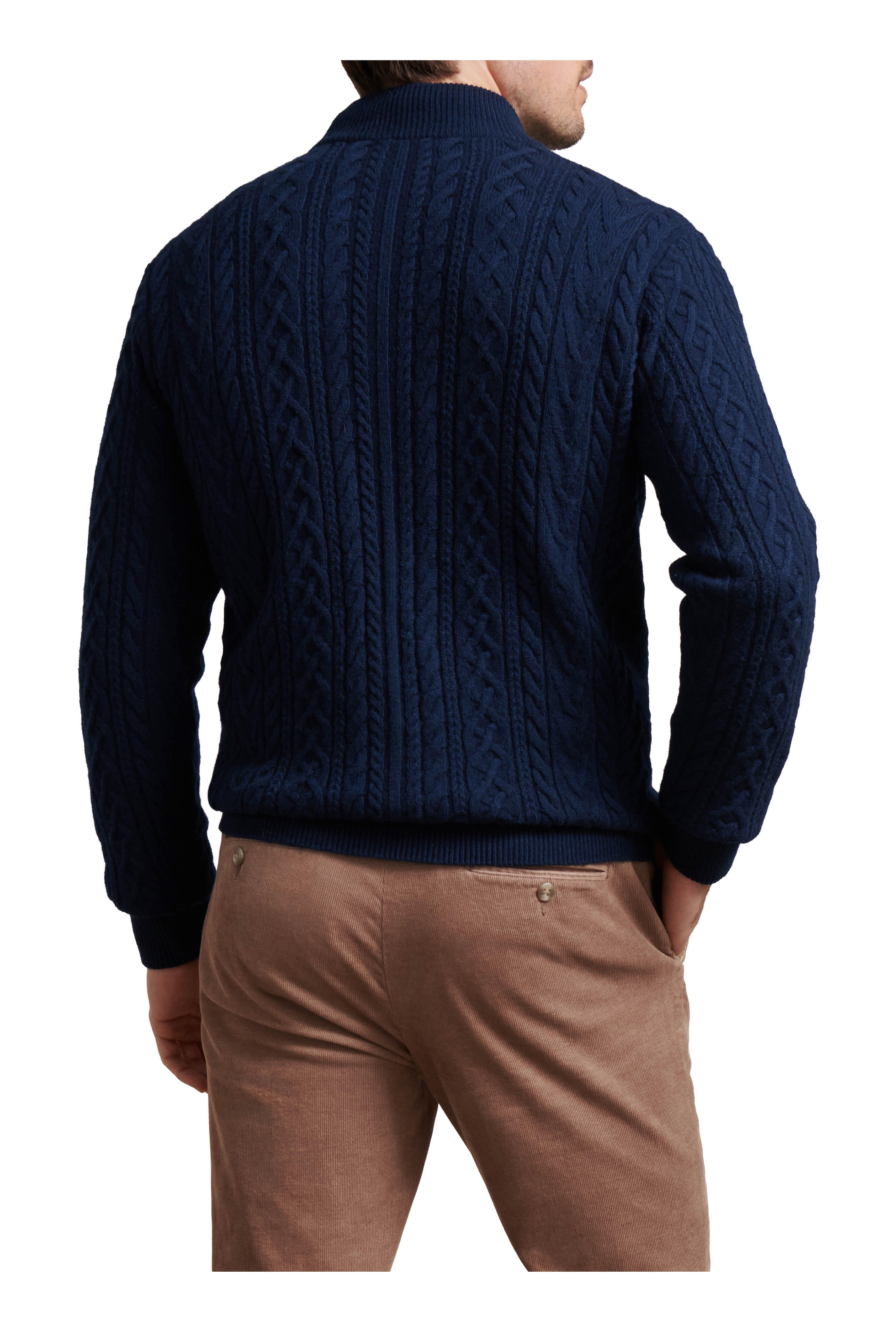 Peter Millar - Crescent Ridge Navy Quarter Zip Sweater