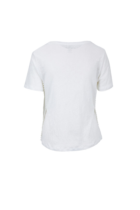 Majestic - White Linen Deluxe Boxy T-Shirt