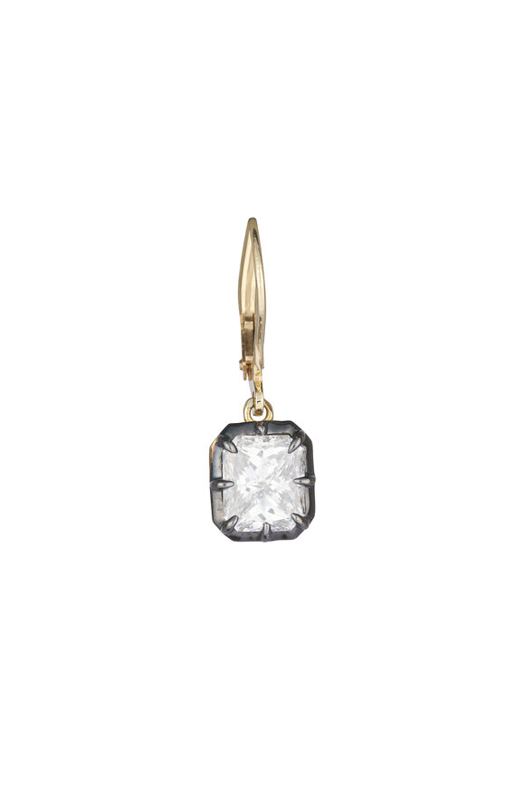 Lowy & Co Diamond Prong Droplet Earrings - view 2