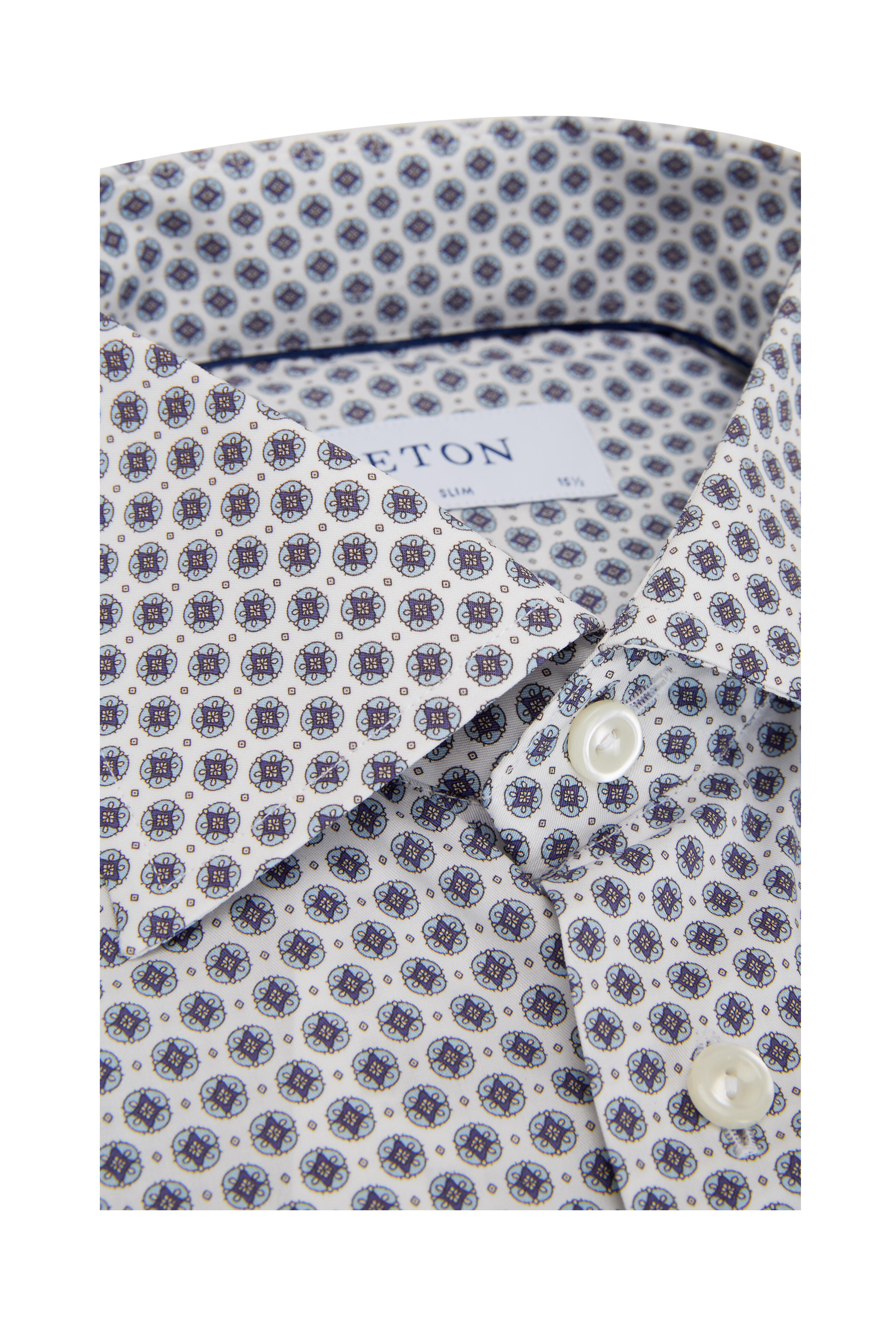 Eton Men's Slim-Fit Geometric Print Shirt