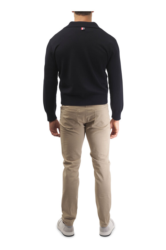Barmas Dean Beige Cotton Twill Five Pocket Pant - view 3