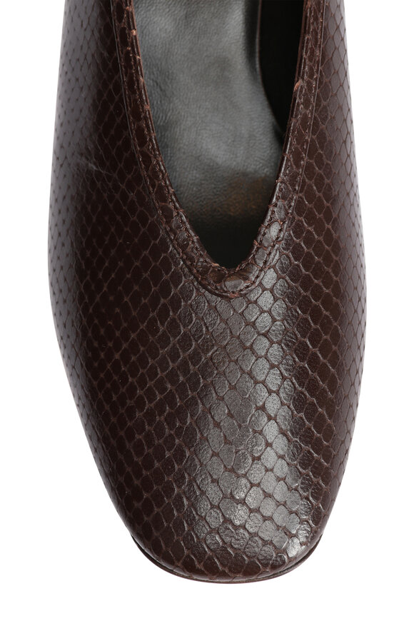 Le Monde Béryl Luna Embossed Leather Pump, 40mm - view 5
