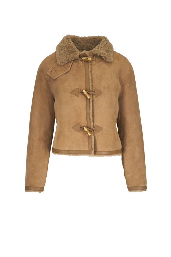 Nili Lotan Benoite Camel Shearling Jacket