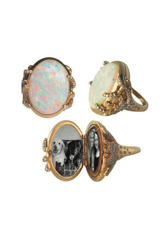 Monica Rich Kosann - Special Edition Australian Opal "Secret Ring" 
