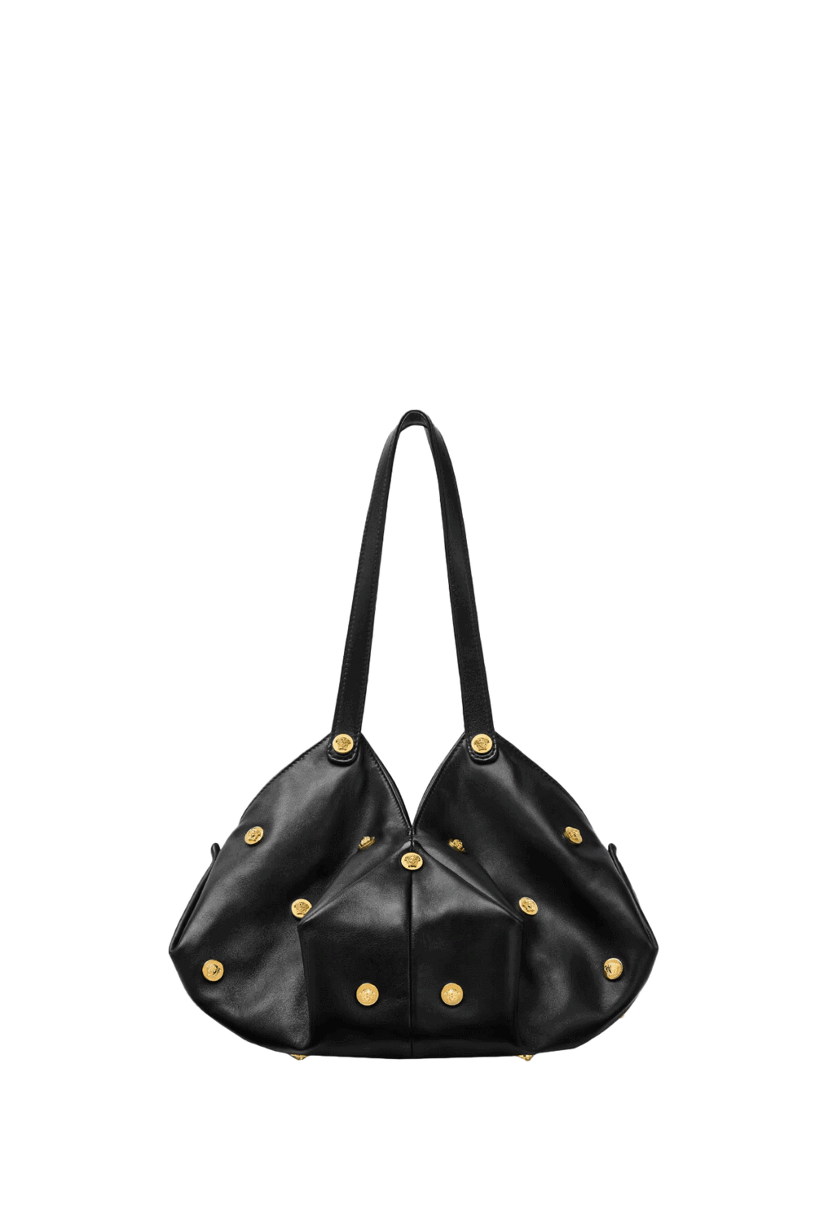 ハンドバッグ VERSACE 1014315-1A11782_DTU PROTEA HOBO BAG S Versace - Protea Shoulder Bag in Black and Gold | Mitchell