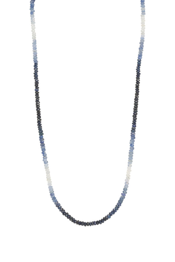 Cristina V. Blue Sapphire Ombre Rondell Necklace