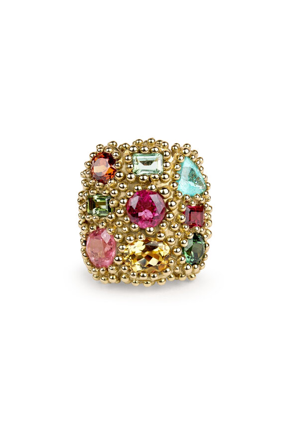 Garnazelle Mixed Gemstone Ring