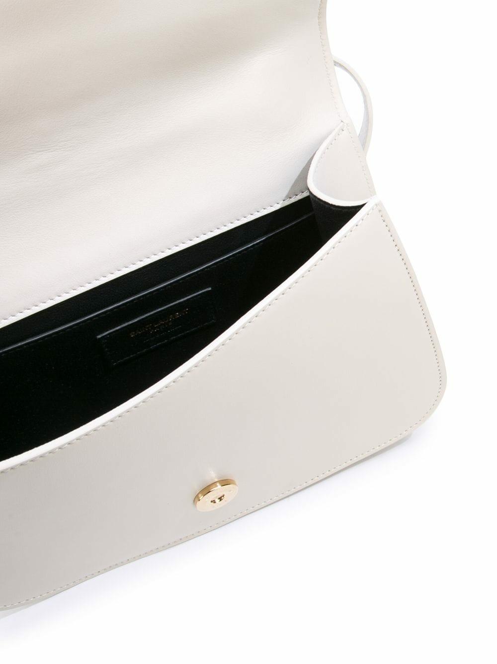 Saint Laurent - Spontini Off-White Leather Small Satchel