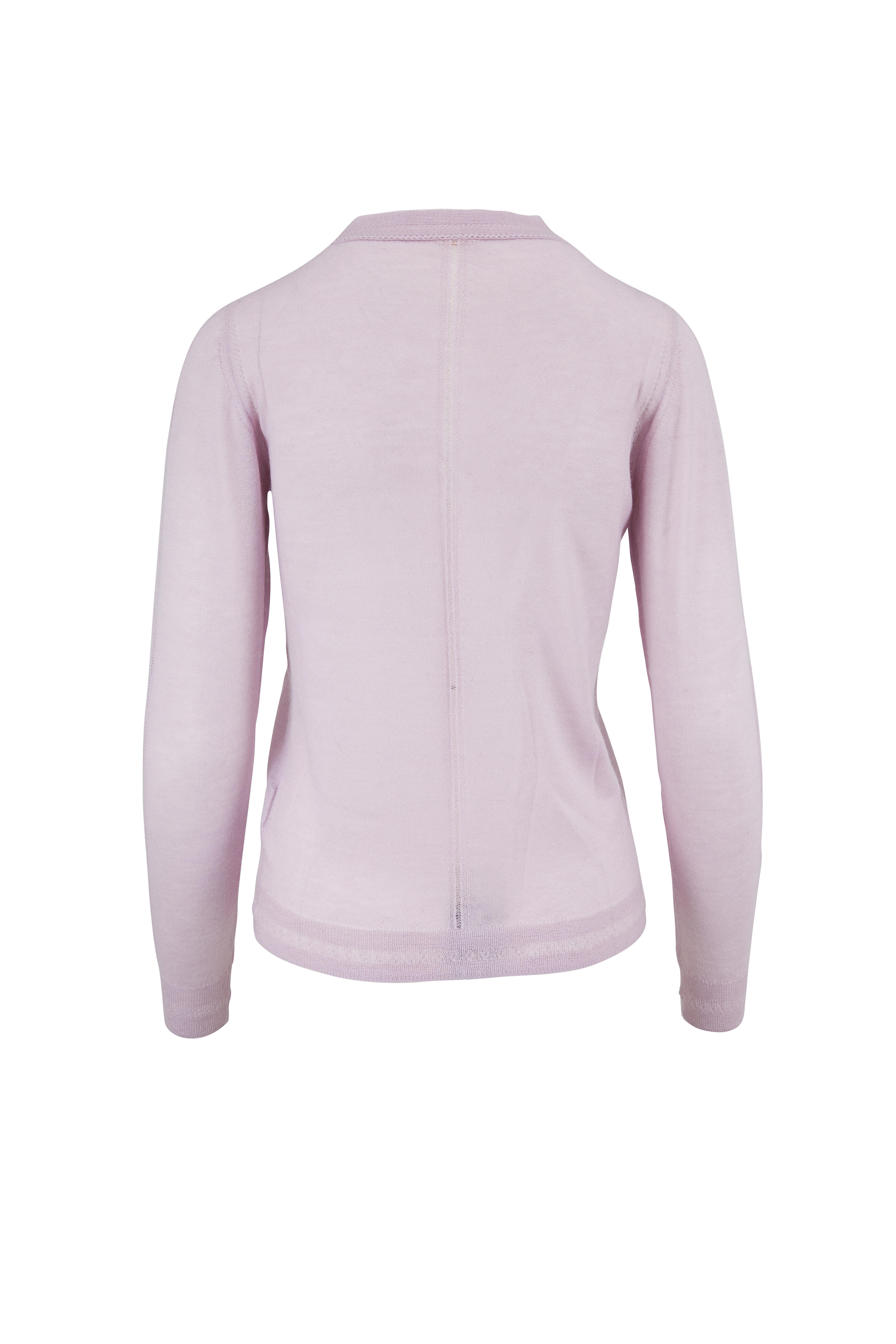 Adam Lippes - Lilac Lightweight Cashmere Crewneck Sweater