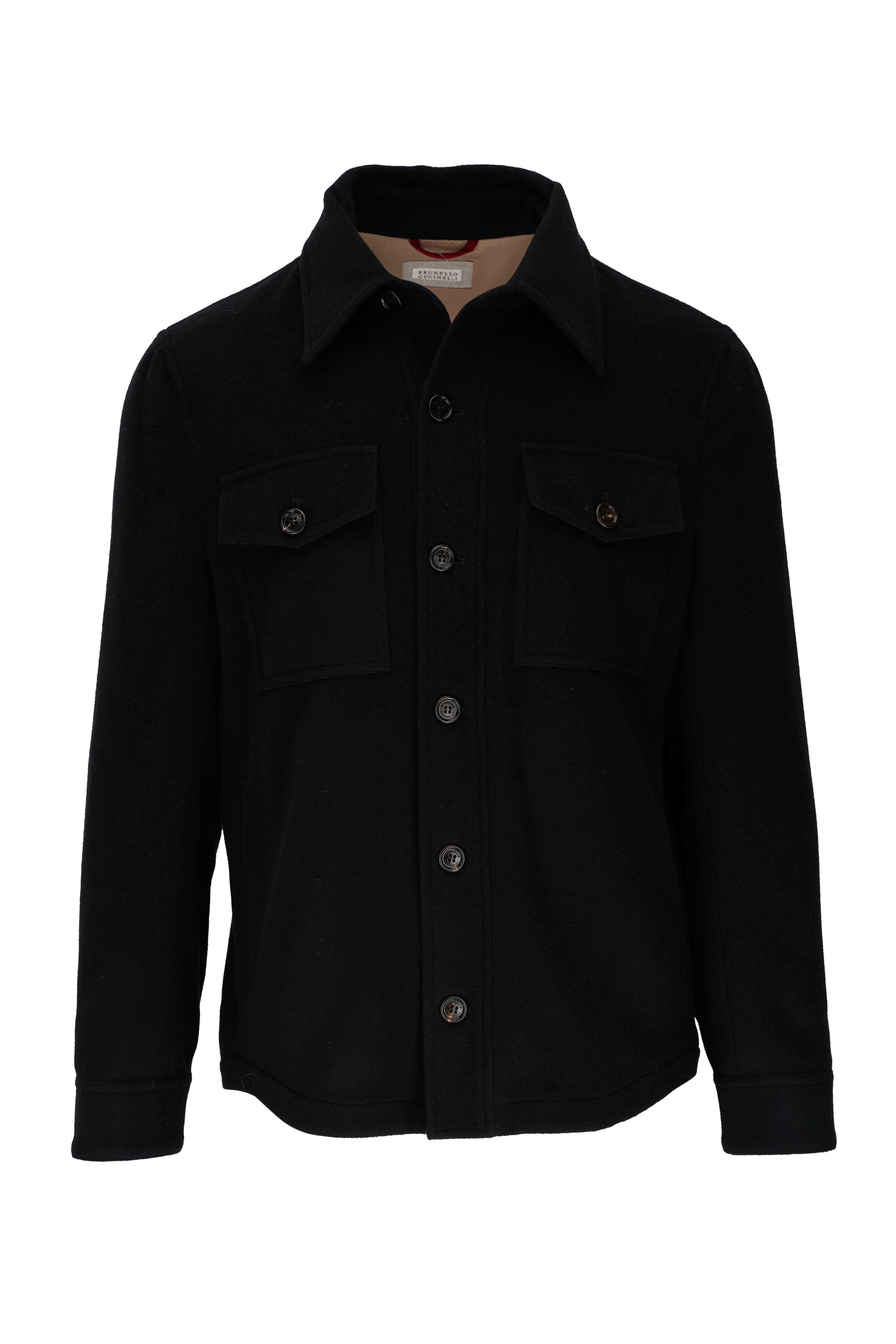Brunello Cucinelli - Black Cashmere Shirt Jacket