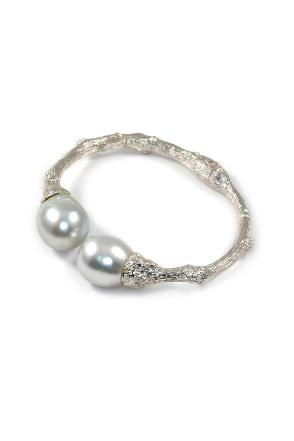 K. Brunini Jewels White Sea Pearl Twig Bracelet - view 3