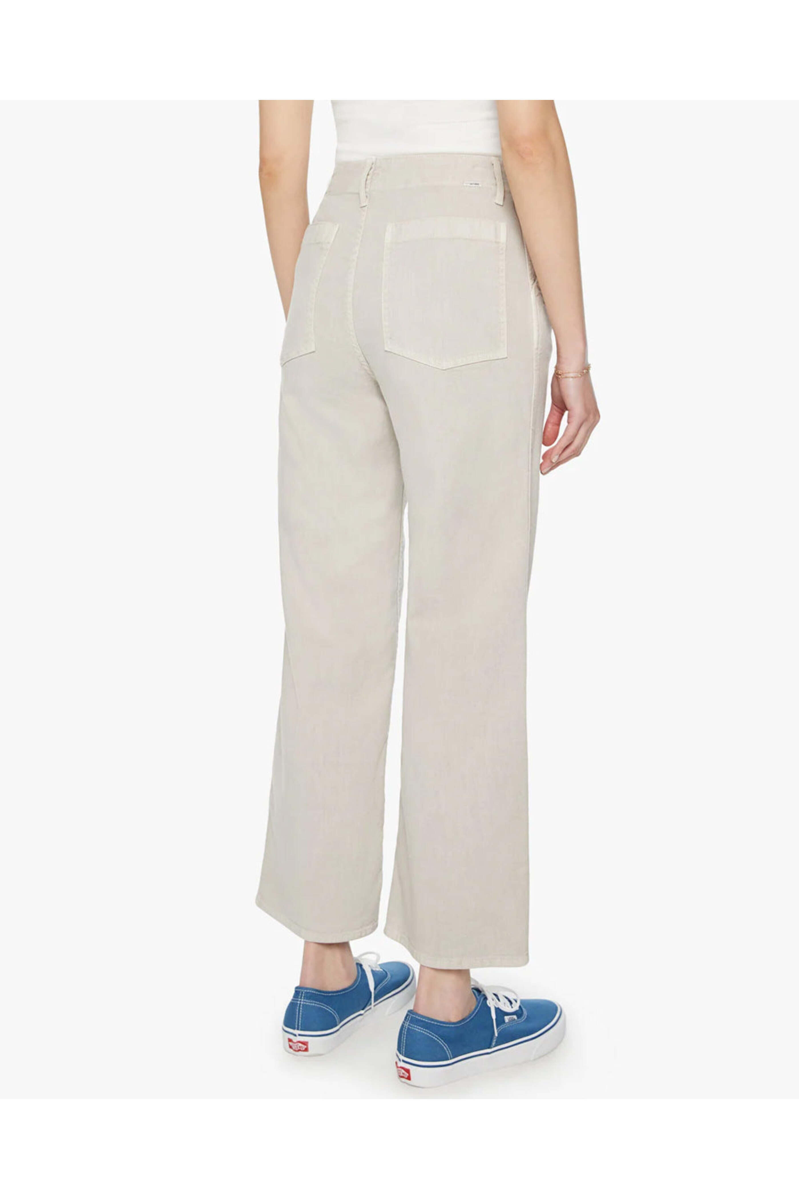 Mother - The Major Zip Ankle Jean in Oatmeal