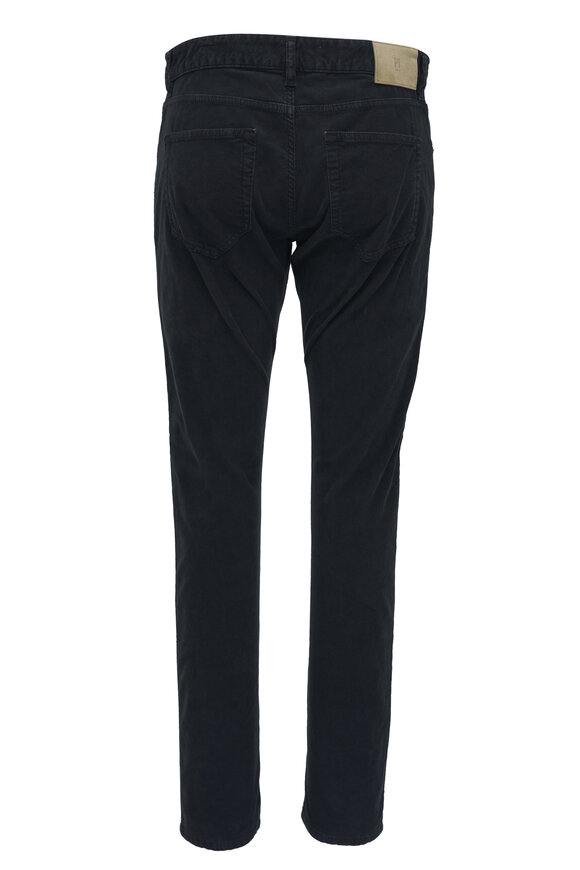 PT Torino - Black Cotton Corduroy Pant 