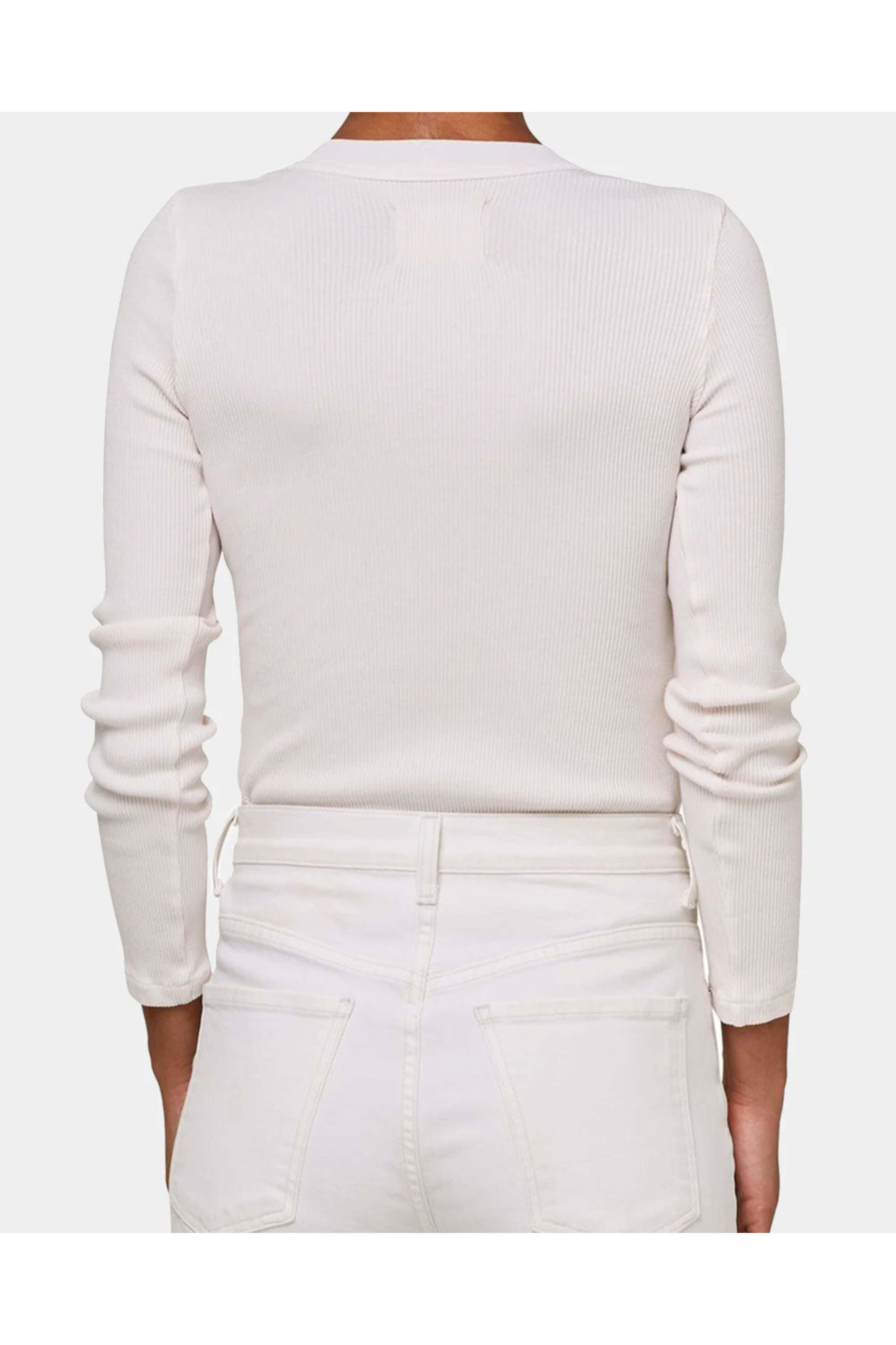 Citizens of Humanity - Cream Pink Scarlet Henley Top