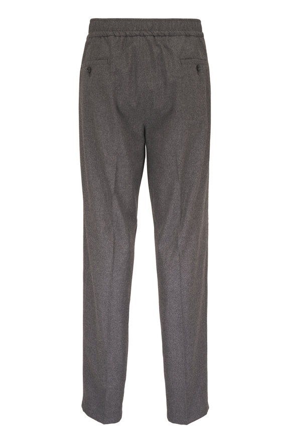 Isaia Gray Stretch Wool & Cashmere Pant - view 3