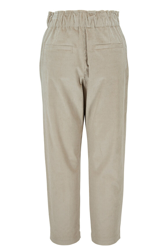 Brunello Cucinelli - Oat Cotton & Cashmere Corduroy Pull-On Pant