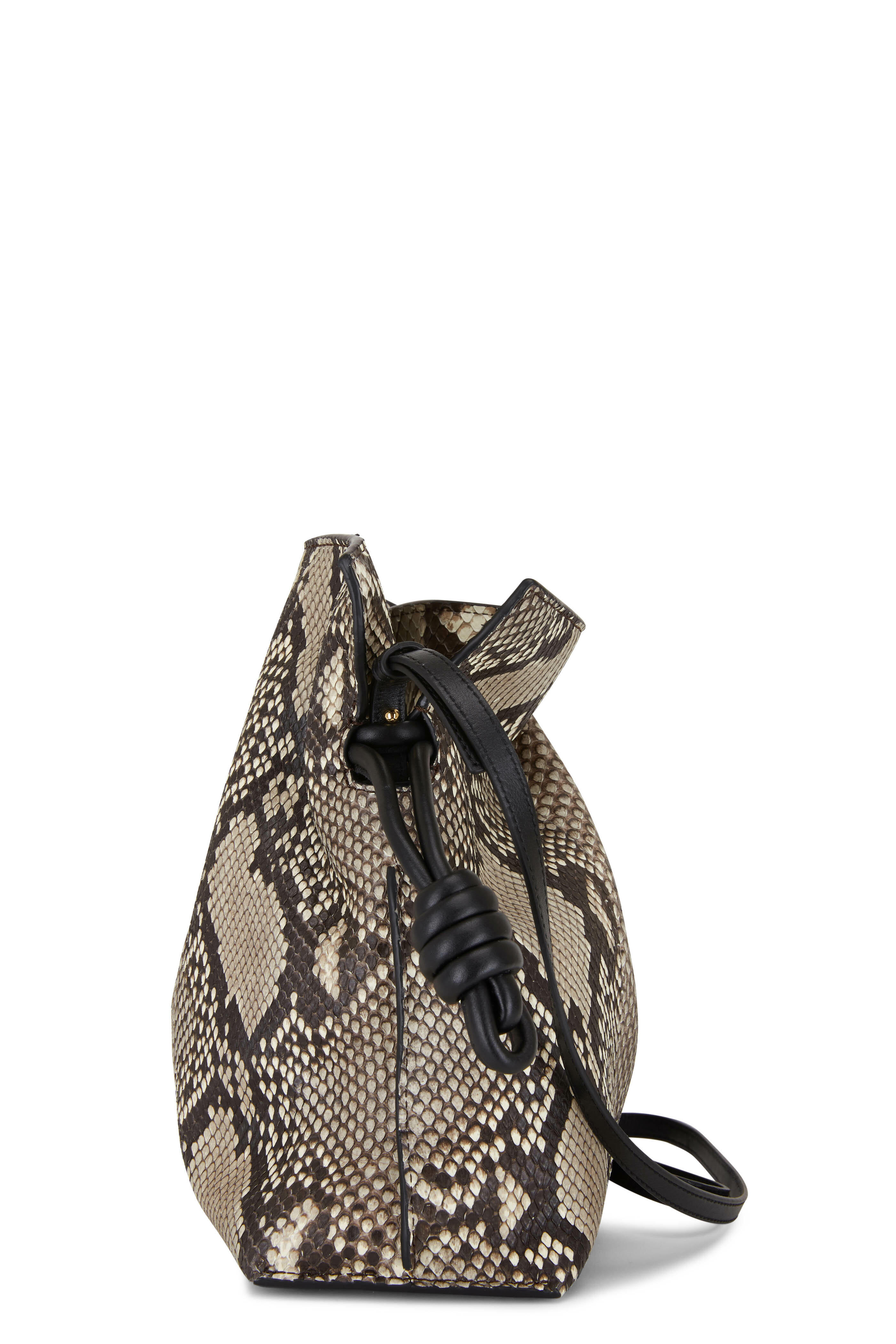 Loewe - Flamenco Natural Python Knot Bag