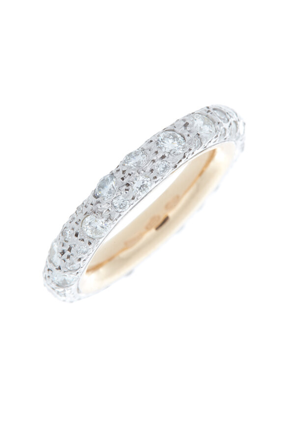 Pomellato - 18K Rose Gold Diamond Tango Ring