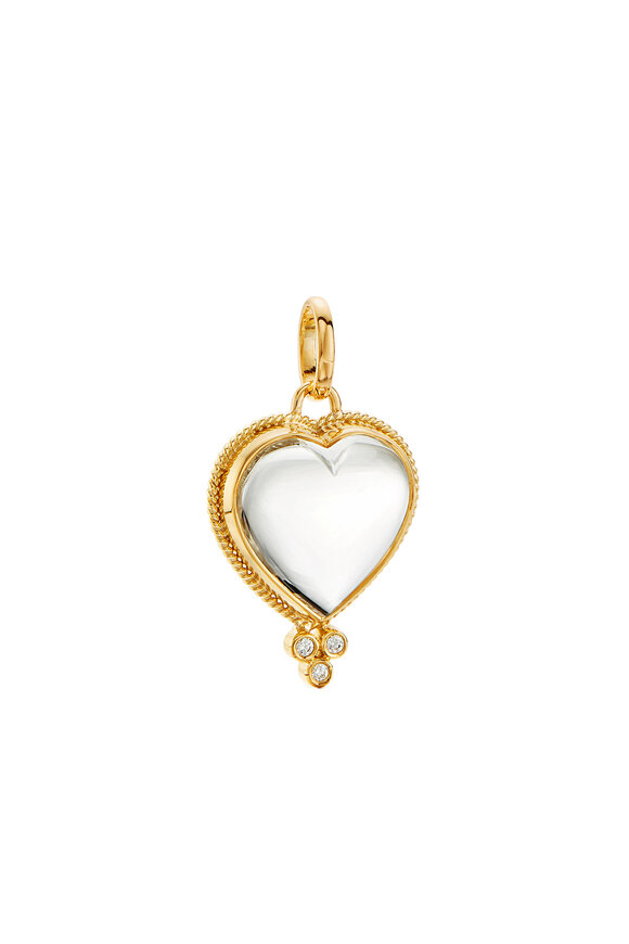 Temple St. Clair - Rock Crystal Heart Pendant